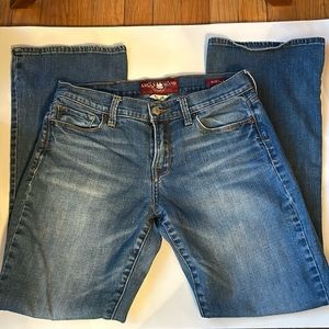 Vintage Lucky Brand Sofia Boot size 6 - 28” long ankle blue jeans